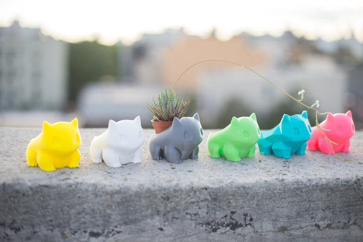 Chậu cây pokemon siêu dễ thương - Cute Bulbasaur planter