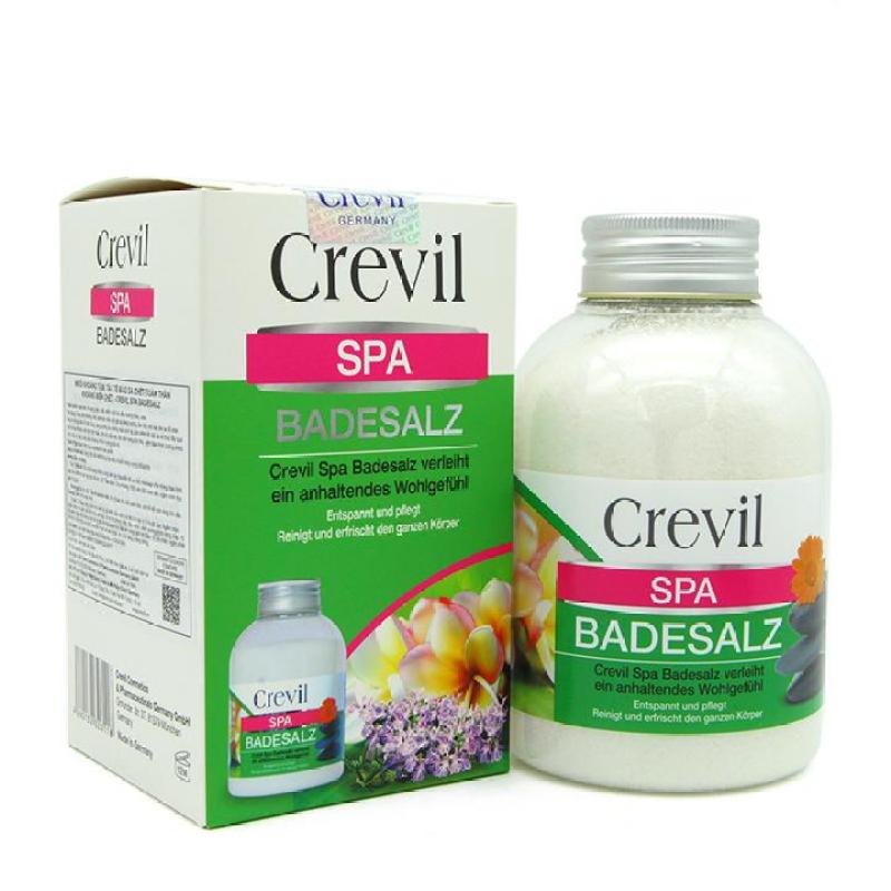 Muối khoáng tắm, tẩy da chết CREVIL SPA BADESALZ nhập khẩu Đức muối Crevil muối ngâm chân muối tắm muối ngâm chân biển chết muối tắm biển chết Crevil