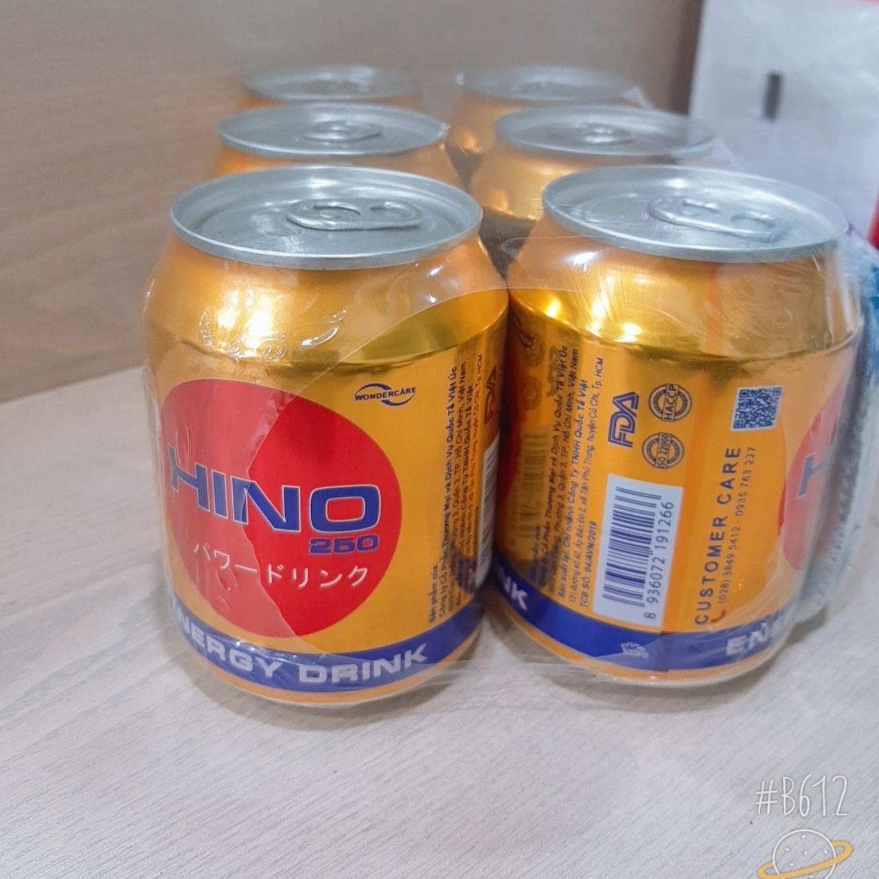 Combo 6 Nước tăng lực HINO 250ml ( 6x250ml)