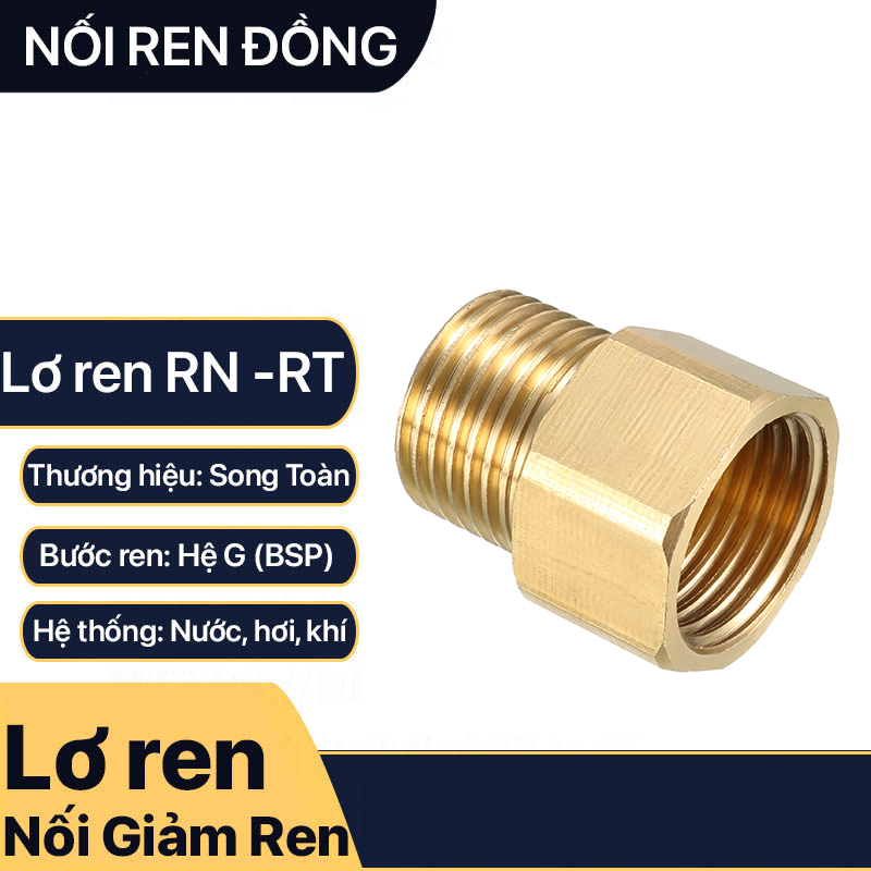 Brass Fittings, Internal Threaded to External Threaded Brass Connectors - Both Brass and Brass Plated