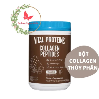 Bột Collagen thủy phân dưỡng da móng chắc khỏe xương Vital Proteins Collagen Peptides Chocolate 923g - Hàng Mỹ