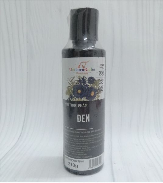 [HCM]MÀU NƯỚC THỰC PHẨM UNICORN ĐEN 210GR