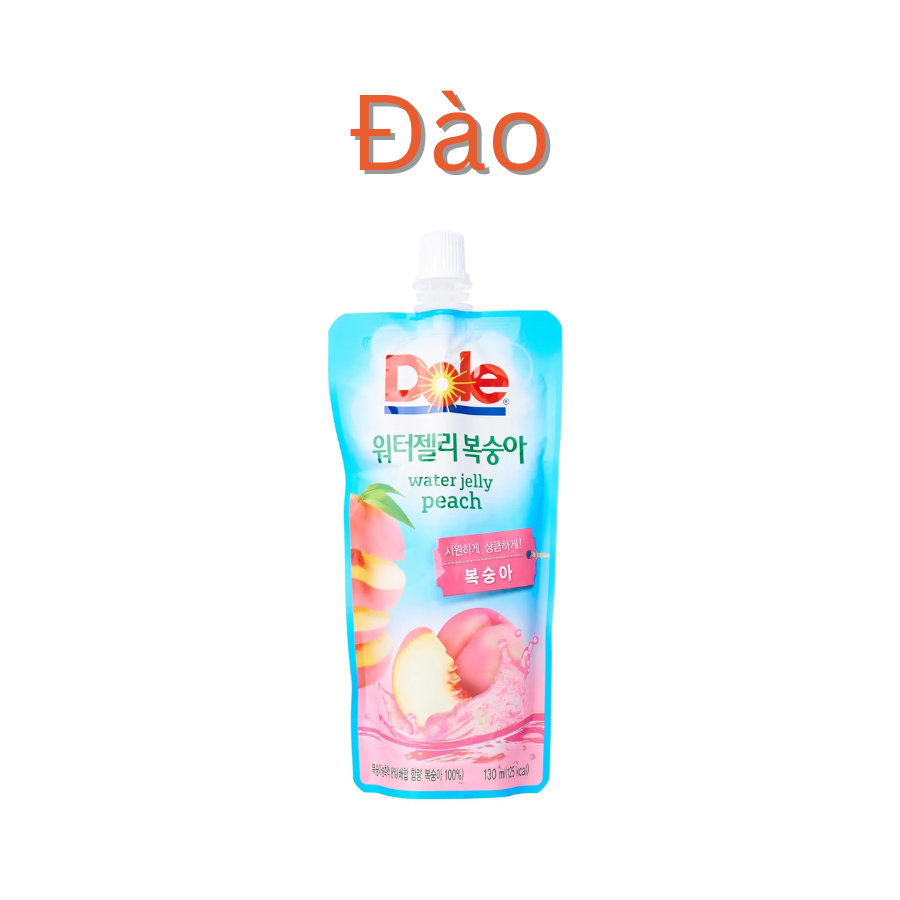 Nước ép thạch trái cây thương hiệu Dole túi 130ml