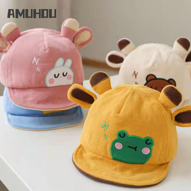 AMUHOU baby hat baby peaked cap boys and girls cute super cute spring and