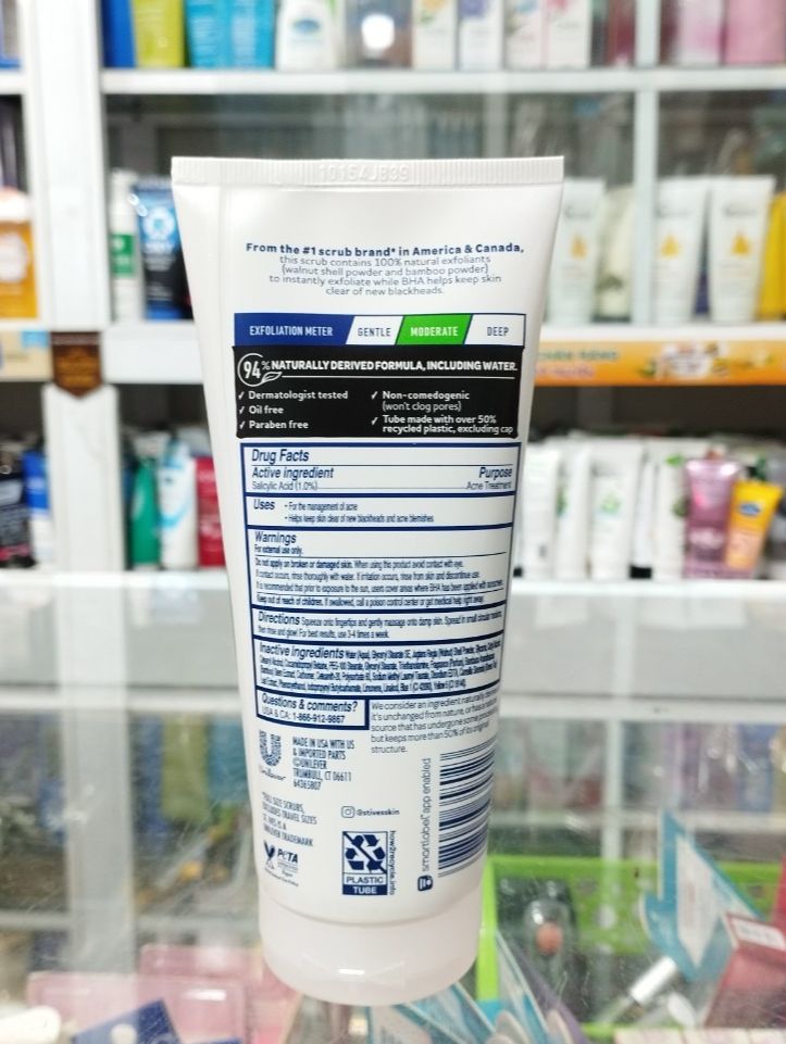 [HCM]Sữa rửa mặt TẨY TẾ BÀO CHẾT MẶT ST.IVES trà xanh ( 50g - 170g) - Mỹ