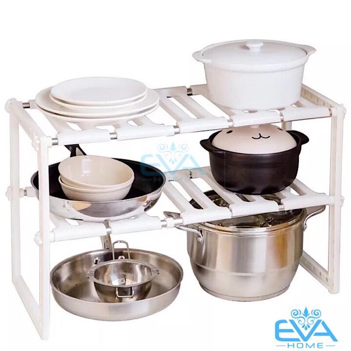 [HCM]Kệ Gầm Bếp 2 Tầng Co Giãn Tiện Dụng