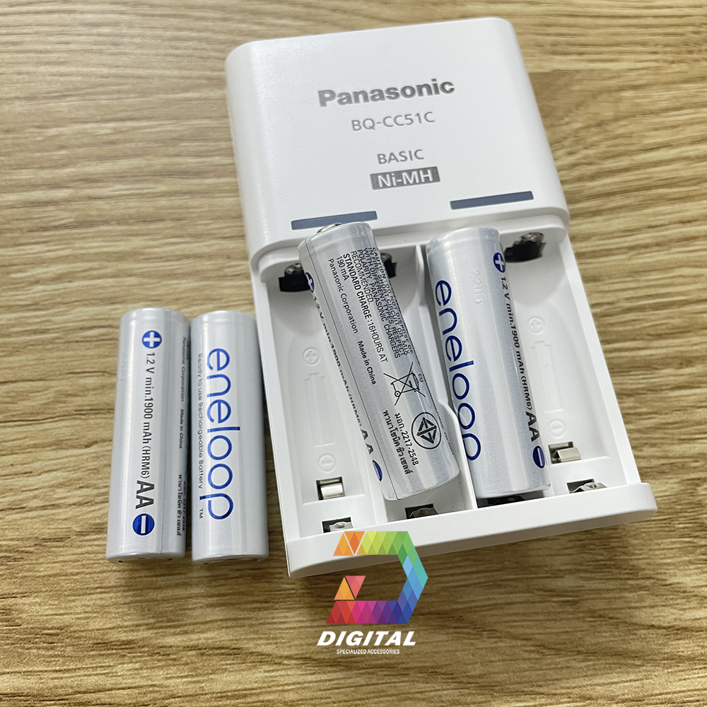 BỘ 4 PIN & SẠC ENELOOP PANASONIC BQ-CC51C CHÍNH HÃNG