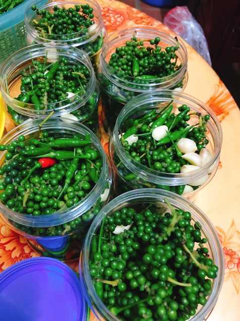 Tiêu xanh ngâm giấm hủ 500gr