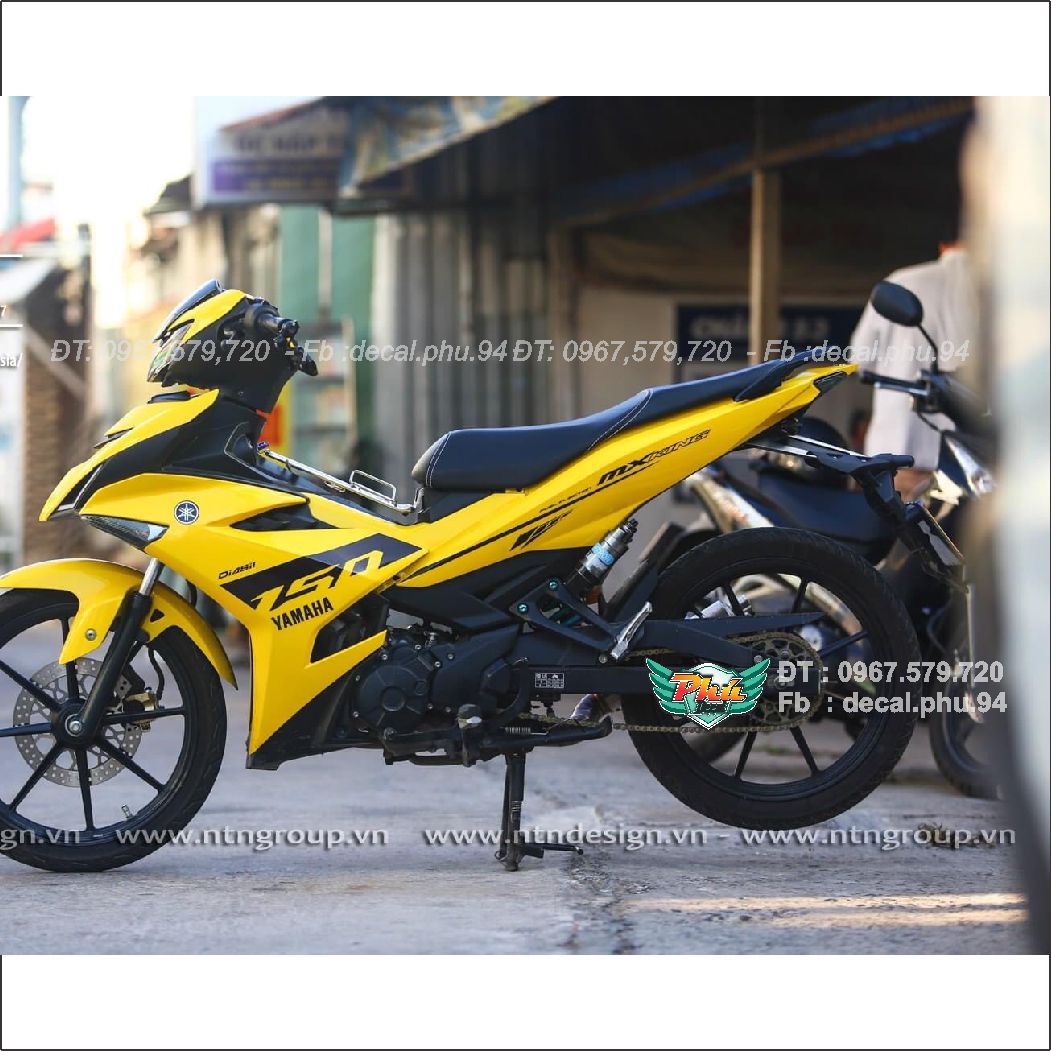 Tem rời Exciter 150 Vàng đen indo