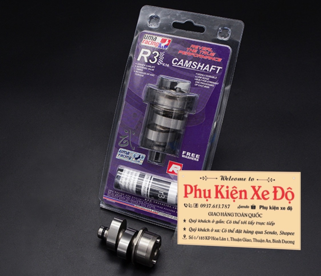 CAM UMA RACING DÒNG R3 CHO EXCITER
