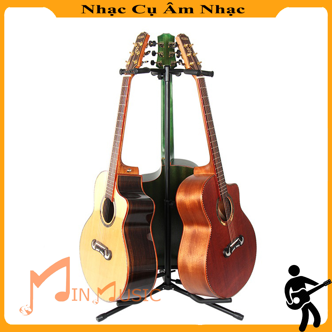 Chân Để Đàn Guitar I loại để 3 Cây xoay tròn