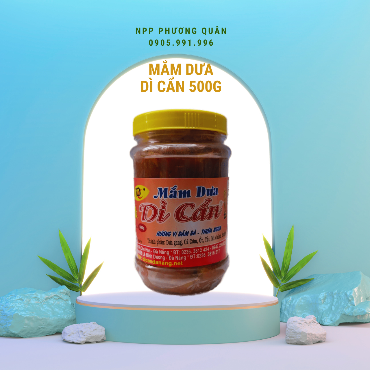 Mắm dưa Dì Cẩn 500g - hàng chính gốc