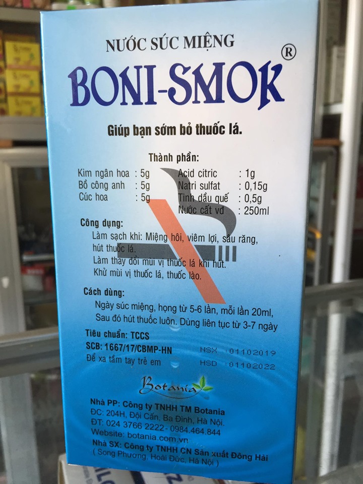 nước súc miệng boni smock
