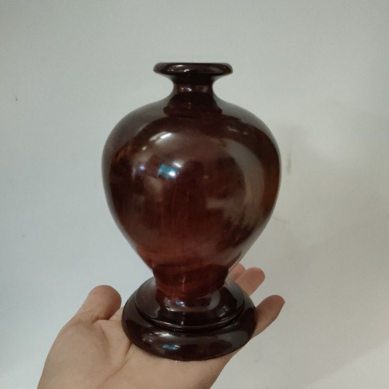 chum gỗ đặc mini có đế