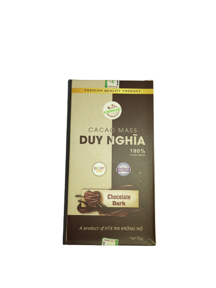 CHOCOLATE - HỘP 90G 100% CACAO MASS