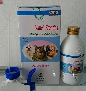 Thuốc xịt ve VIME-FRONDOG chó, mèo