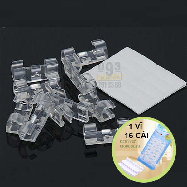 Combo 10 Kẹp Giữ Dây Điện Gọn GàngMóc Dán Cố Định Dây Điện Loại Lớn