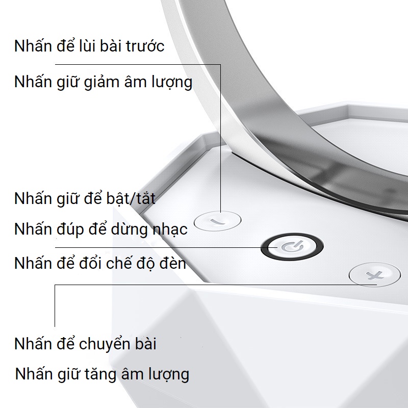 Loa bluetooth không dây có đèn ngủ LED 7 màu