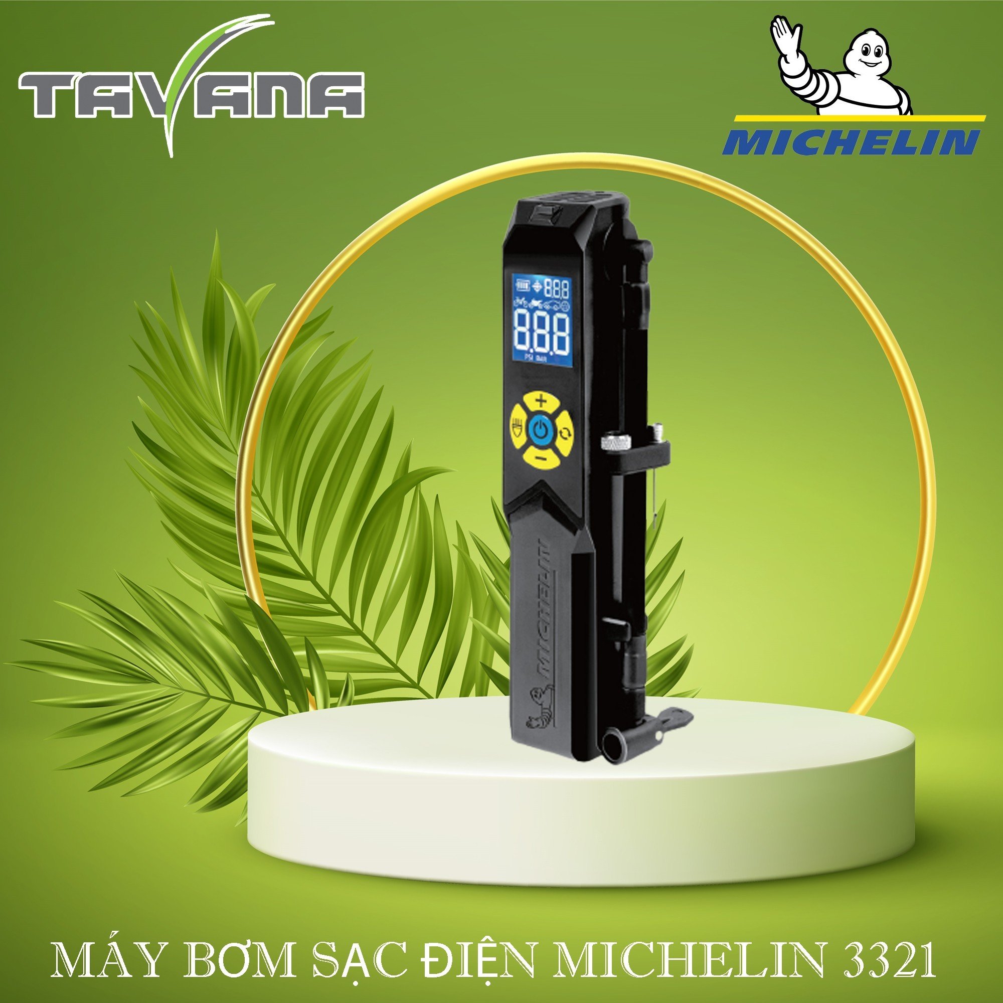 MÁY BƠM SẠC ĐIỆN MINI NANOLIGHT MICHELIN 3321