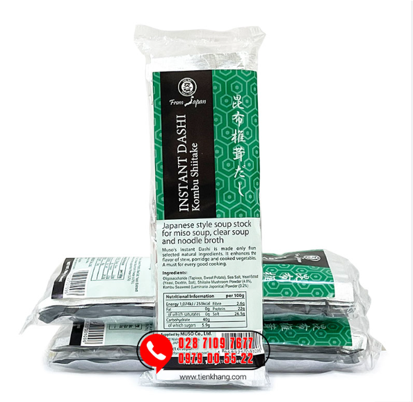 Bột Nêm Shiiteka Dashi - Bột Nêm Nấm - Dây (100gram)