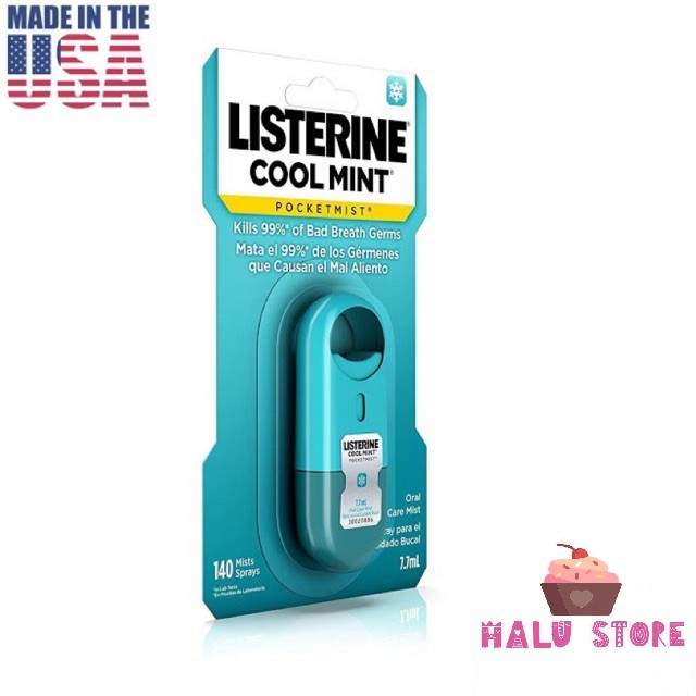 Xịt thơm miệng Listerine Pocketmist USA - (7.7ml)