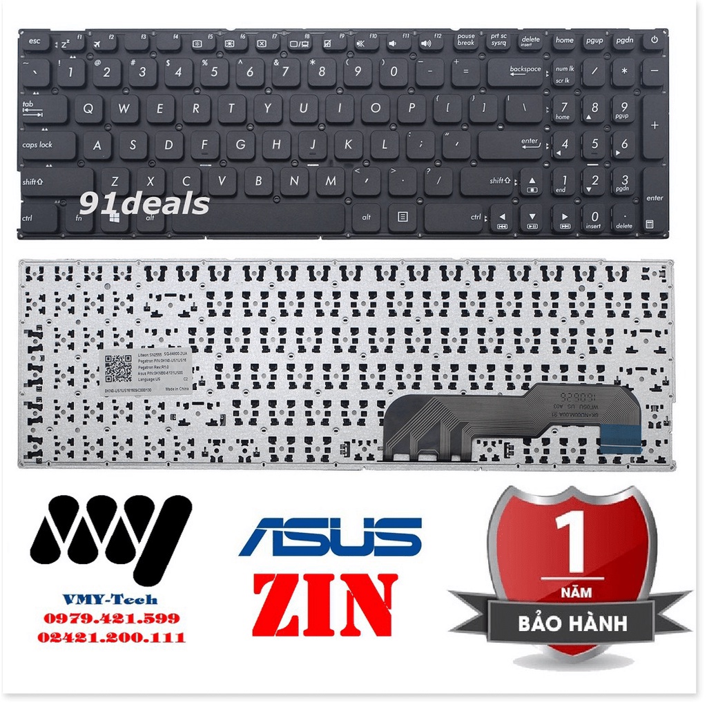 Bàn phím laptop asus x541 x541s x541sa x541sc - keyboard new zin