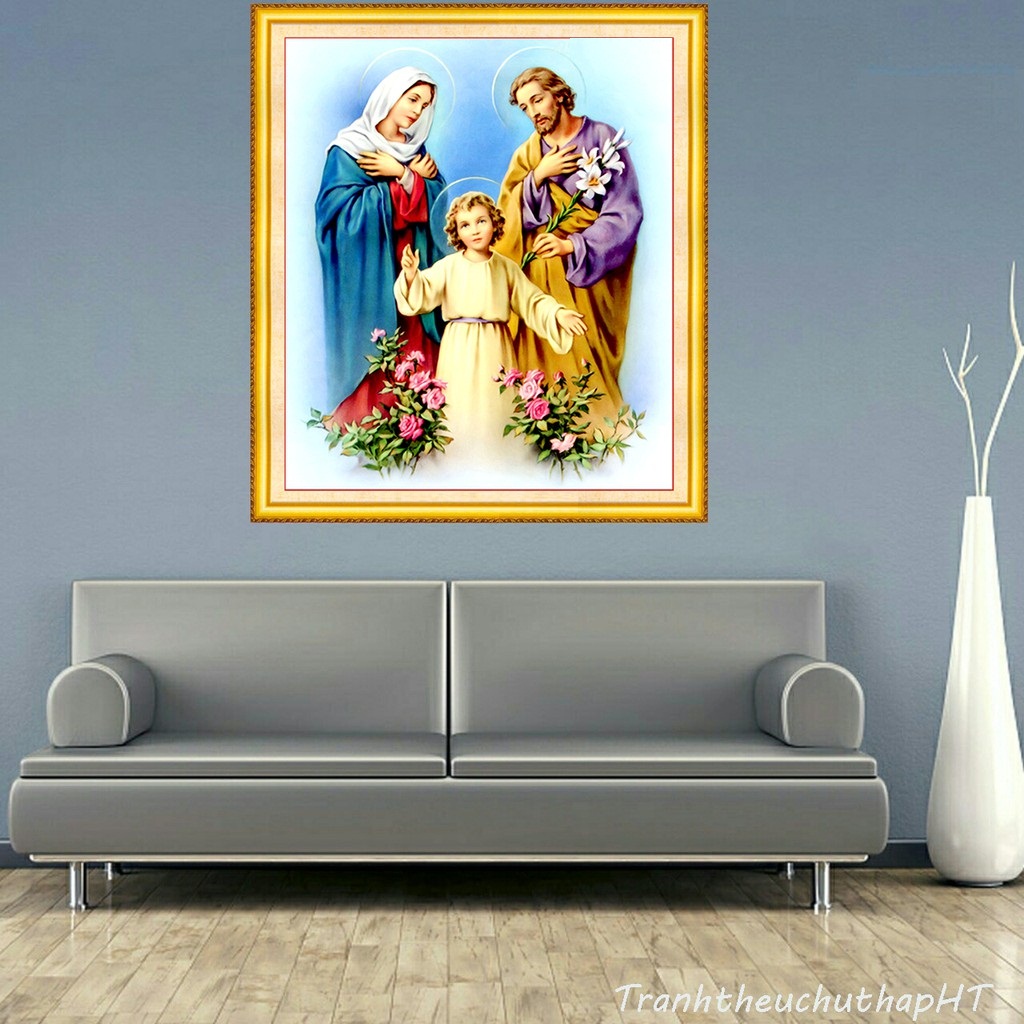 Tranh đính đá CHÚA GIA, ✅mã tranh VS225, ✅hãng tranh VENUS, ✅kích thước 70x60 cm