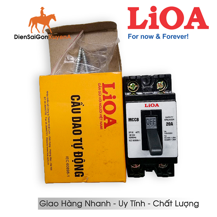 Cầu Dao Aptomat An Toàn LIOA,  CB Cóc Lioa 20A - Ngô Gia Tools