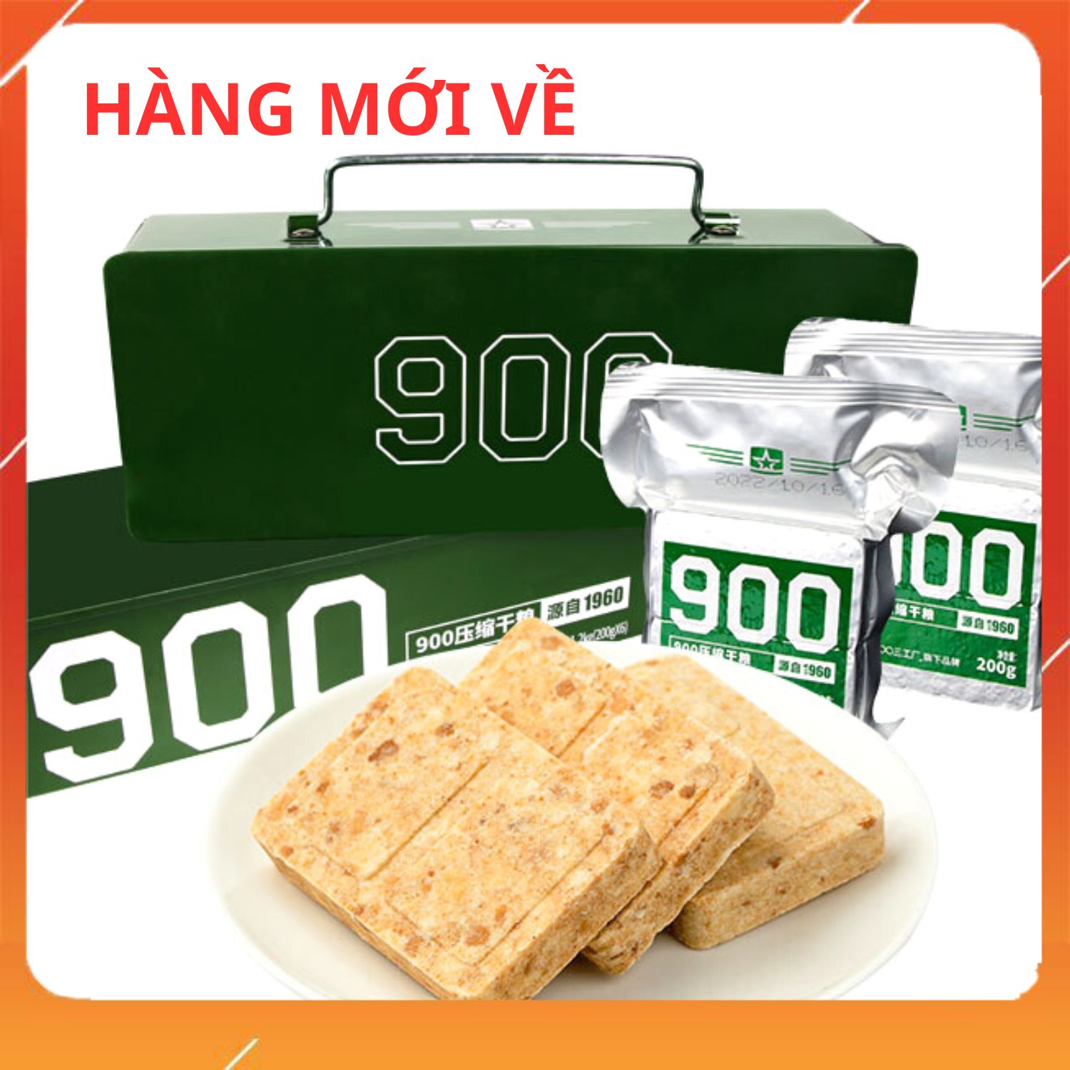 Lương khô 3 sao hộp 1,2kg ( 6 PHONG)