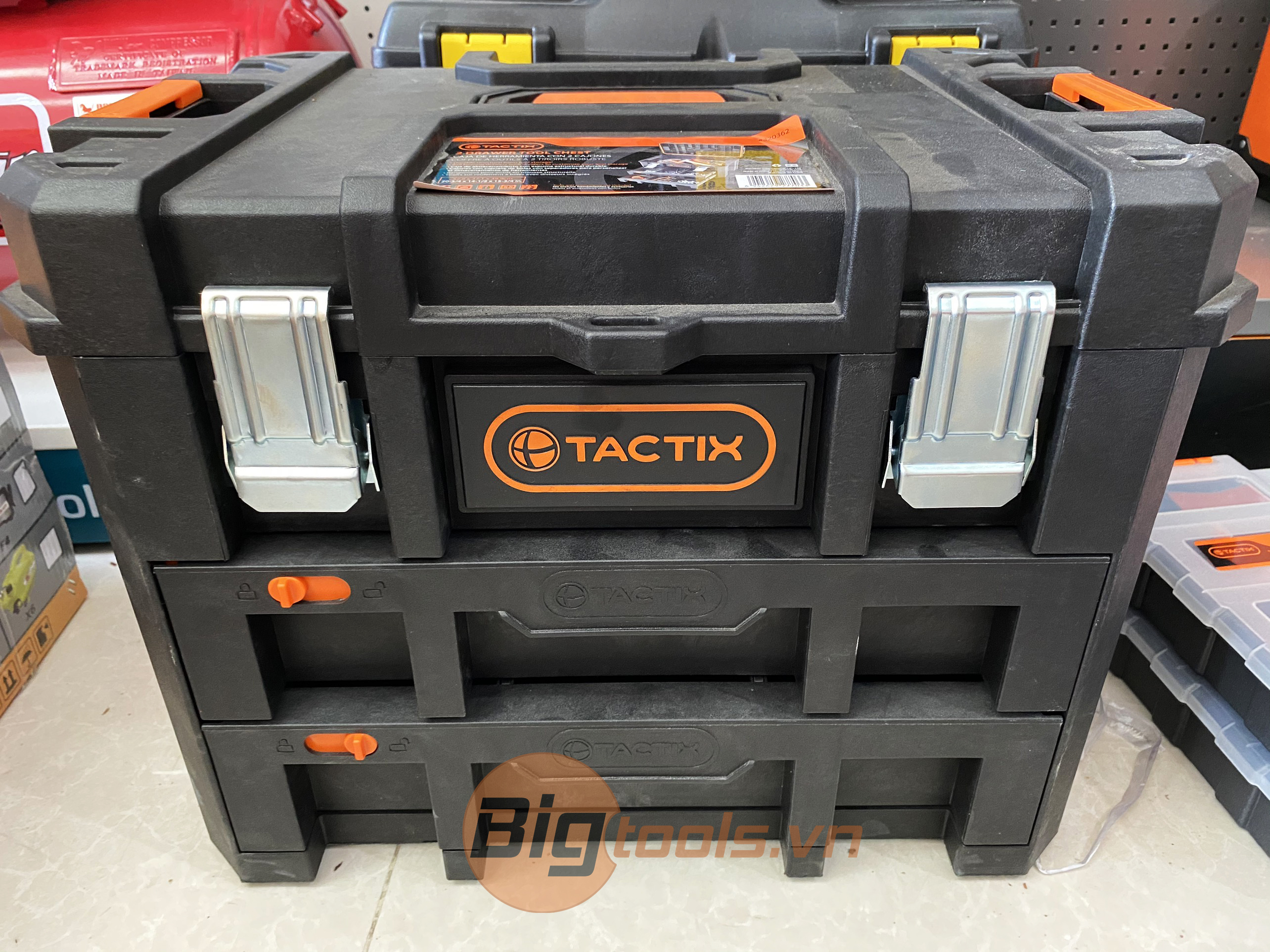 Thùng đựng đồ nghề 3 ngăn Tactix 320362
