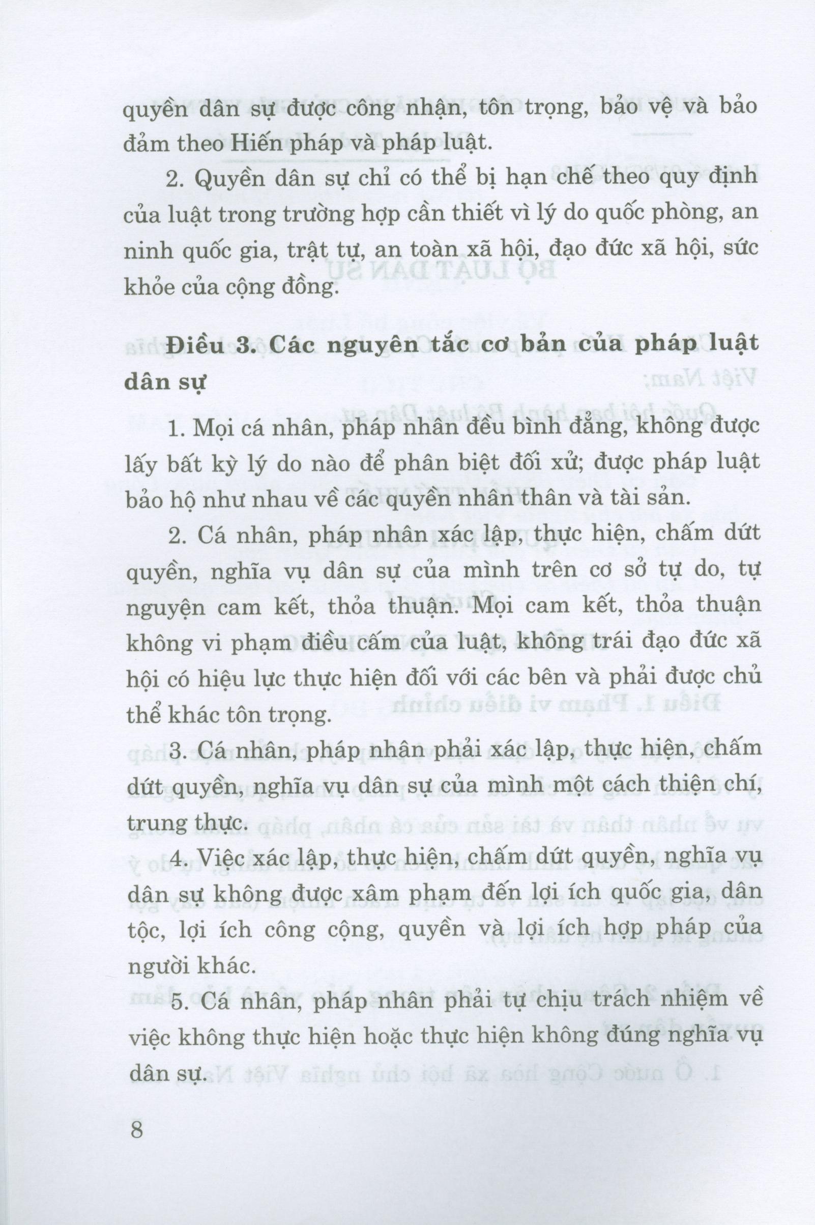Bộ Luật Dân Sự (Hiện Hành)