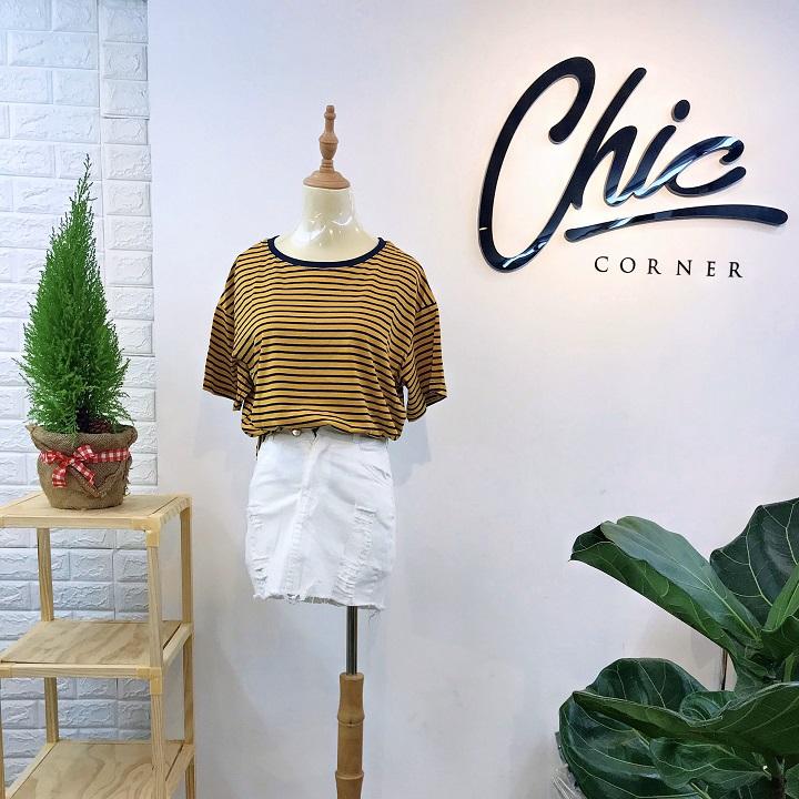 Áo Thun Nữ Kẻ Sọc Ngang