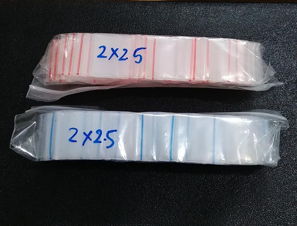 Combo 200 túi zip mini nhỏ 2x2.5 cm dầy đẹp