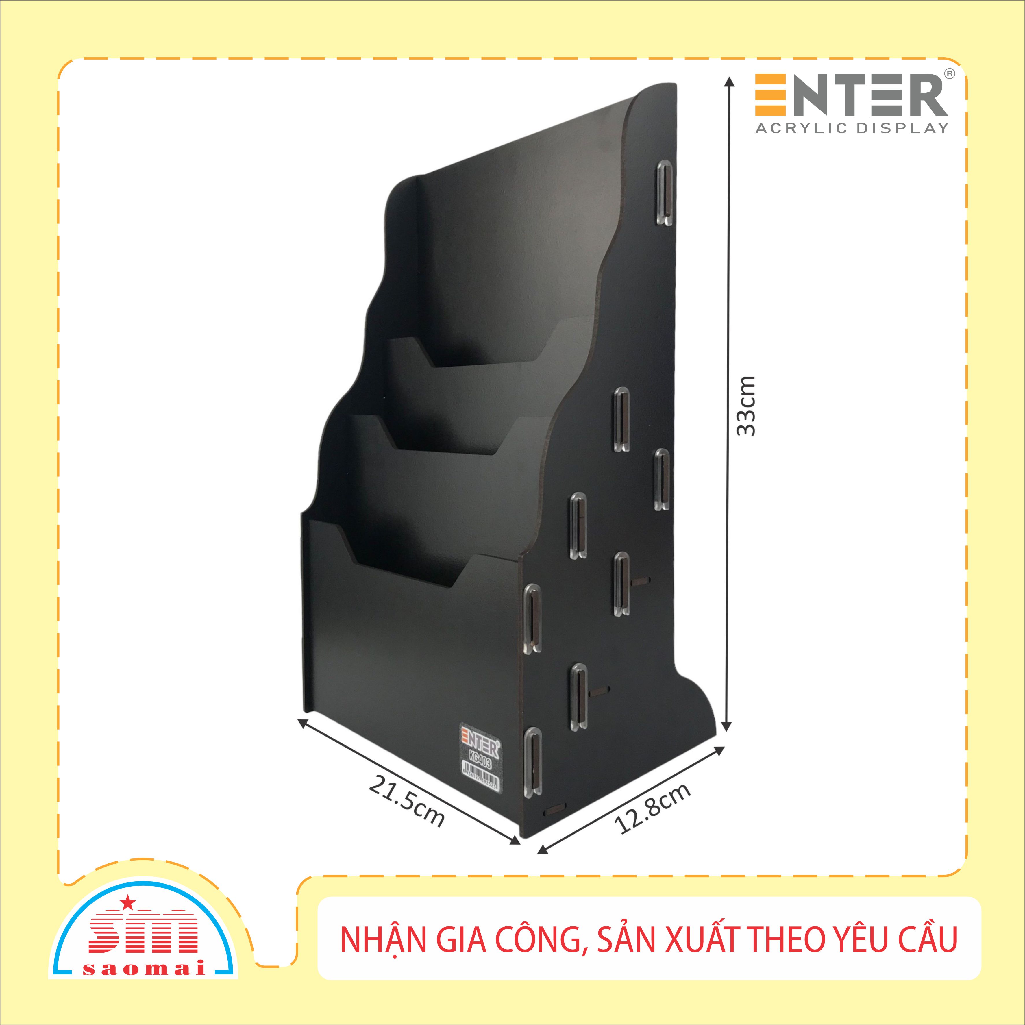 Kệ gỗ 3 ngăn Enter KG403 A4 lắp ráp