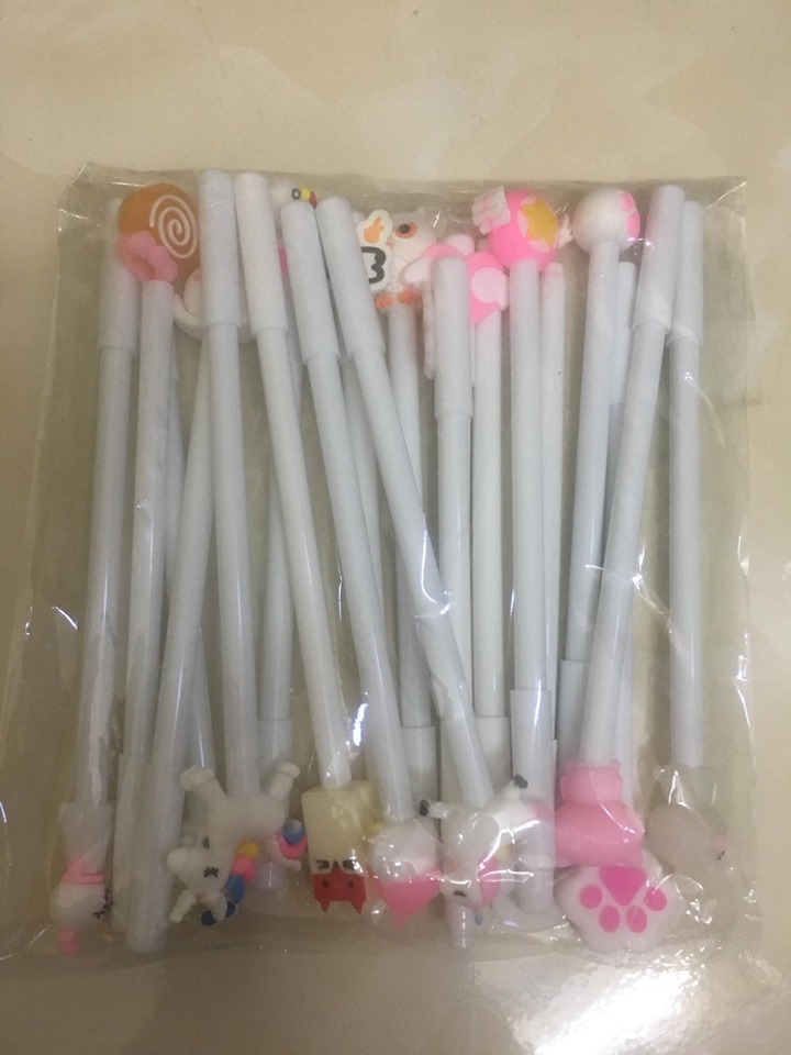 ( Mực Tím ) 10 Bút Mực Nước Màu Tím Kiểu Dáng Cute