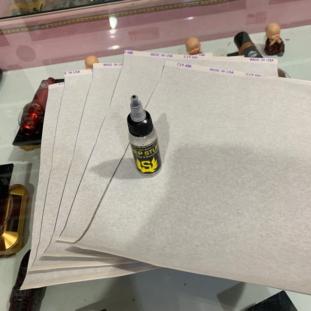 Set 5 giấy Scan hình + 1 lọ gel Stuff 30ml