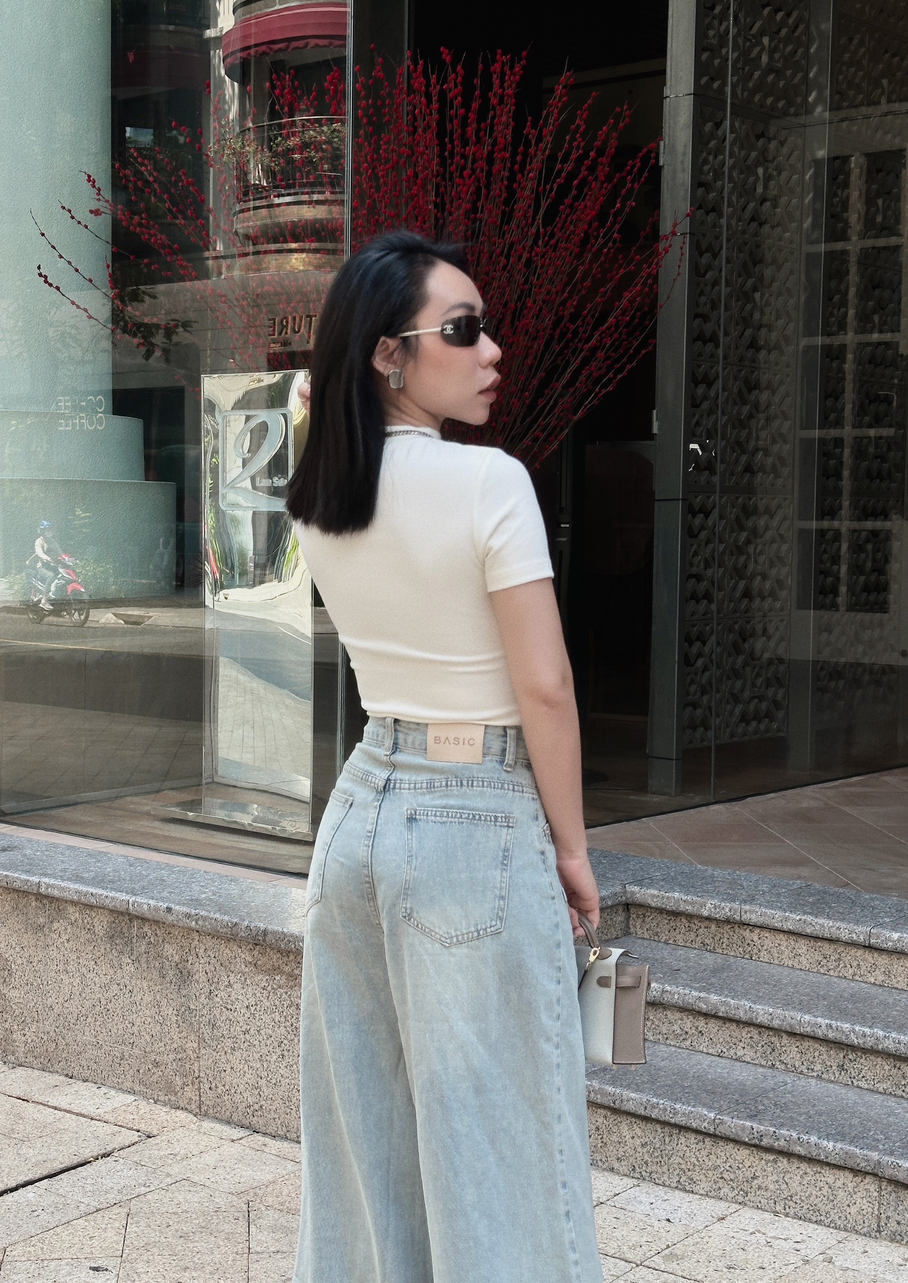 Quần jeans ống rộng túi trước BASIC ZICO JEANS