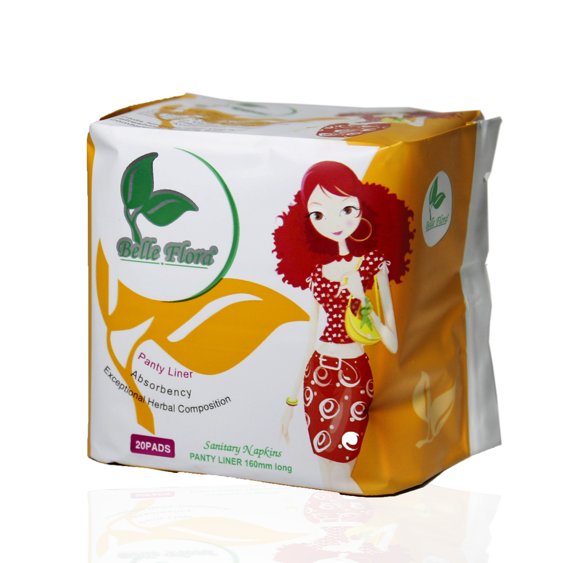 Bộ 4 gói BVS hàng ngày lưới BELLE FLORA