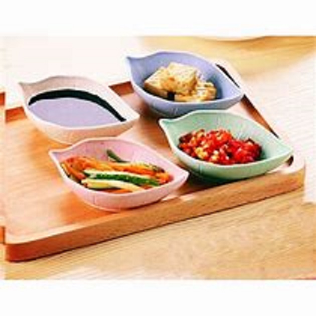 Chén nước chấm hình chiếc lá - chén đựng gia vị chiếc lá