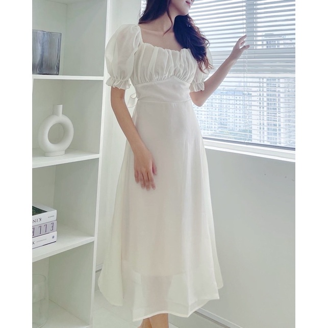 ĐẦM TRẮNG DỰ TIỆC CỰC XINH (có ảnh thật) MS80