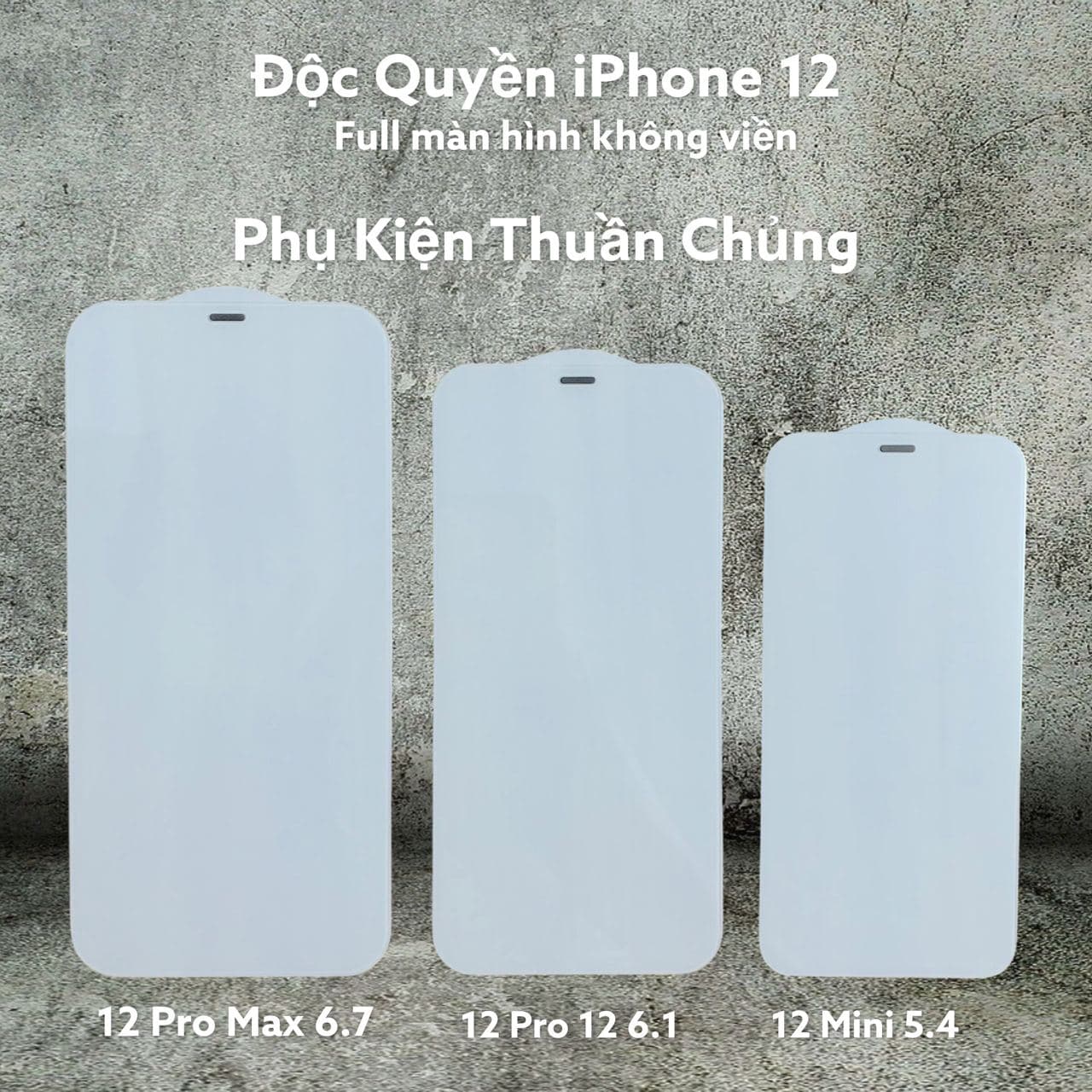 [HCM]Kính cường lực dành cho iPhone 12 màn hình vô cực không viền bảo vệ màn loa độ cứng 9H+ iP 12 Pro Max 12 Pro 12 12 Mini