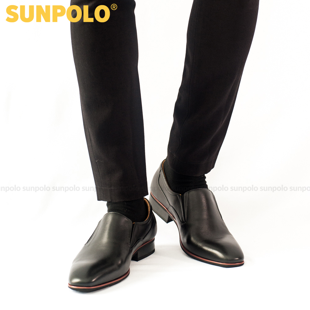Giày Tây Nam Da Bò SUNPOLO SUMU6673 (Đen, Nâu)