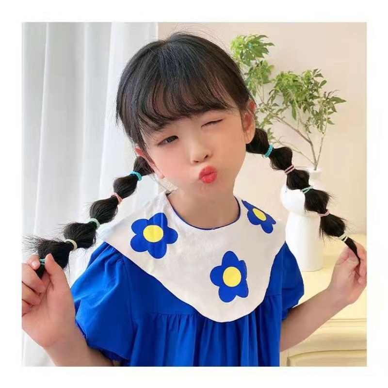 SET 60 DÂY CỘT TÓC CAO SU NHIỀU MÀU ĐÀN HỒI CAO CHO BÉ - THUN CÔT TÓC