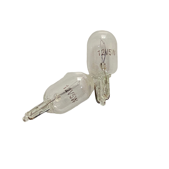 Combo 5 - 10 bóng đèn t10 12v- 24v 5w 1 tóc chân cắm halogen