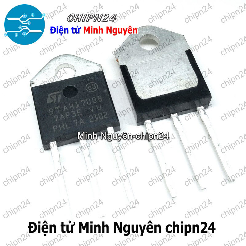 [1 con] (KT2) Triac BTA41-700B TO-3P 40A 700V (BTA 41 700B) - HH005784