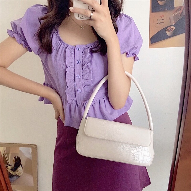 TÚI KẸP NÁCH DA RẮN TRƠN