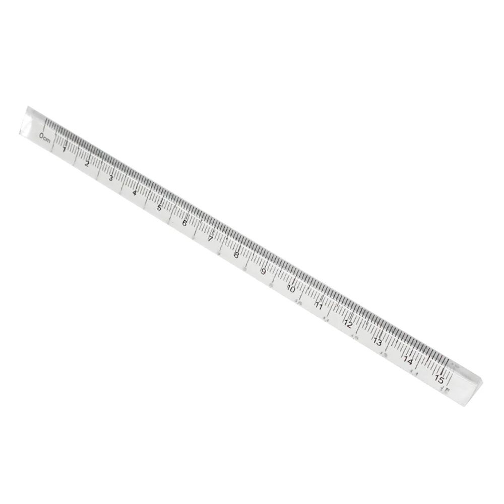 MMLUCK Office Supplies School Architect Stationery for Artists Designers Engineer Straight Ruler Measuring Tools Transparent Triangle Ruler