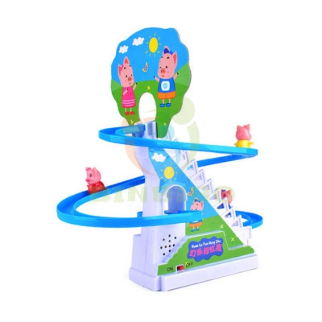 Heo peppa leo cầu thang cực vui nhộn cho bé