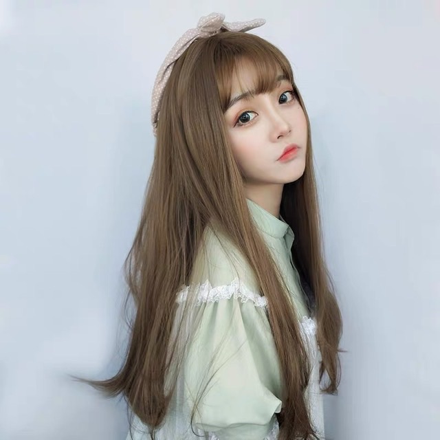 Tóc giả đẹp ❤️FREESHIP❤️ tóc cả đầu cúp dài - 7006