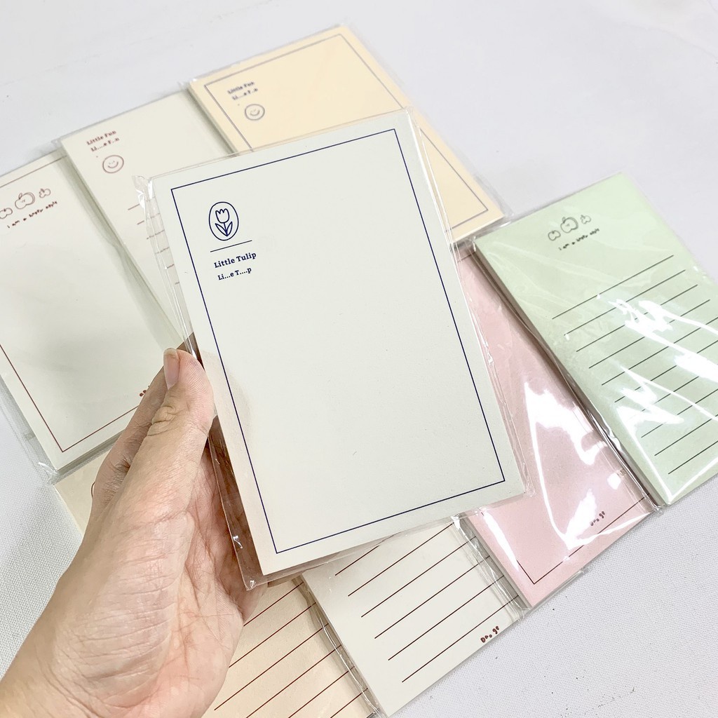 [HCM]Giấy Note Dễ Thương Style Minimal 94mm x 142mm // Hidari